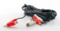 12ft. 2-RCA Male to 2-RCA Male + 2-RCA Female Piggy-Back Stereo Audio Cable