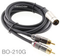 10ft 5-Pin DIN to 2-RCA Bang & Olufsen Gold-Plated Audio Cable