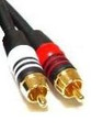 12 ft 2-RCA Audio M/M Premium 22-AWG Cable