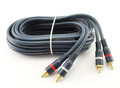 12 ft. High Quality Python® Audio 2-RCA Interconnects Cable, Blue