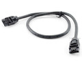 18 in. SATA III (Serial ATA) Straight Connectors Round Cable w/ Metal Latch - 6 Gb/s - Black