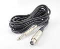 12 ft. XLR Female to 1/4 in. Mono TS Male Audio Cable