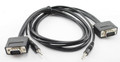3ft Ultra-Slim SVGA (HD15) w/ 3.5mm Stereo Audio Monitor Cable