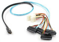 19" Mini SAS 36Pin (SFF-8087) M to SAS 29Pin F (SFF-8482) w/ 4-Molex Power Cable