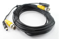 25 ft. CCTV Security Camera Male/Female DC Power Cable w/ BNC Male Plugs