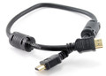 1.5 ft. High-Speed HDMI 1.4 Ethernet Channel, 28AWG, with Ferrite Cores, Black