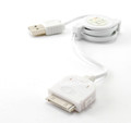 3 ft. USB iPod / iPhone Data Sync & Charger Retractable Cable