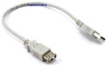 1' USB 2.0 A Male to A Female Extension Shielded Cable