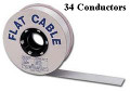 1 Foot 34 Pin Bulk Flat Ribbon cable