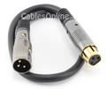 1.5 ft. Premium XLR Male/Female Extension Microphone Audio Cable