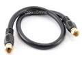 1.5 ft. RG6 F-Connector Quad-Shield Coaxial, CL2 18AWG, Coaxial Cable