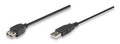 1 foot USB 2.0 A Male to A Female Extension Cable, Black