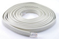 25 ft. Flat CAT5.e UTP Patch Cable with Removable Rail, Ivory