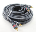 25 ft. High Quality Python® Audio 2-RCA Interconnects Cable, Blue
