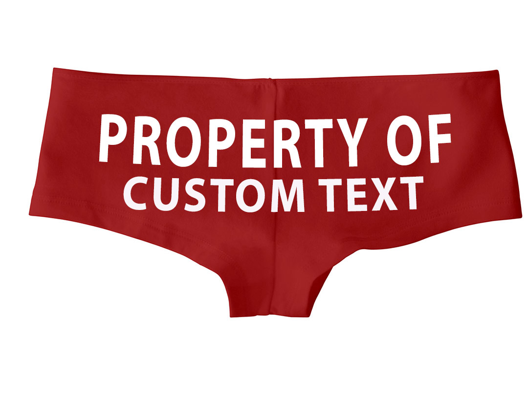 Custom Text Bride Panties
