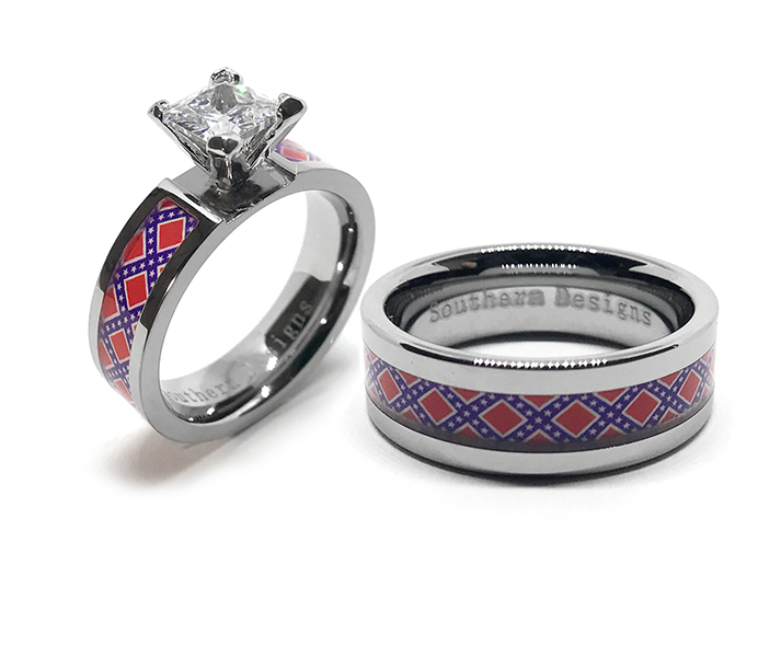 Confederate Wedding Ring Set By Southern Designs