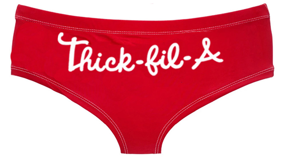 Funny Womens Thick Fil A Underwear Booty Shorts