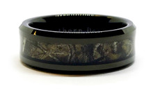 Camouflage Ring On A Black Band - weddings, promise, friendship