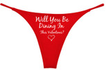 Sexy Valentines G String Red With Naughty Sayings Slutty Side