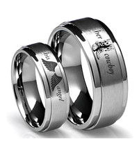 Her Cowboy and His Angel Rings - Couples Set
