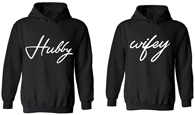 hubby wifey hoodies