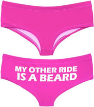 Funny Womens Panties My Other Ride Is A Beard