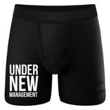 Funny Underwear For Groom To Be Under New Management Boxer Briefs