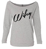 Wifey Off The Shoulder 3/4 Sleeve Shirt