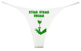 Grinch Christmas Thong Underwear Stink Stank Drunk Womens