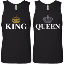 Personalized King and Queen Tank Tops and Apparel
