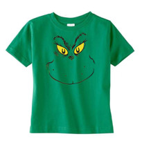 toddler - youth sizes Grinch t shirt Holiday and Christmas shirt