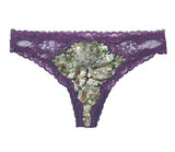 Purple Camouflage Thong Panty