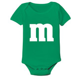 Baby Candy Onesie in Green For St Patty's Day or Irish Pride Clothing