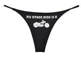 His Other Ride Is A Harley G String Lingerie Thong Panty
