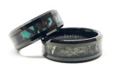 Camo couples wedding ring set his and hers