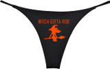 Witch Halloween Thong Funny Underwear Women Bachelorette Party Gift