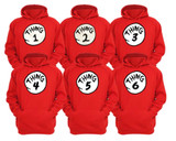 Thing 1 and 2 hoodies 3, 4, 5, 6, 7, 8 families, couples bridal parties groomsmen bridesmaids