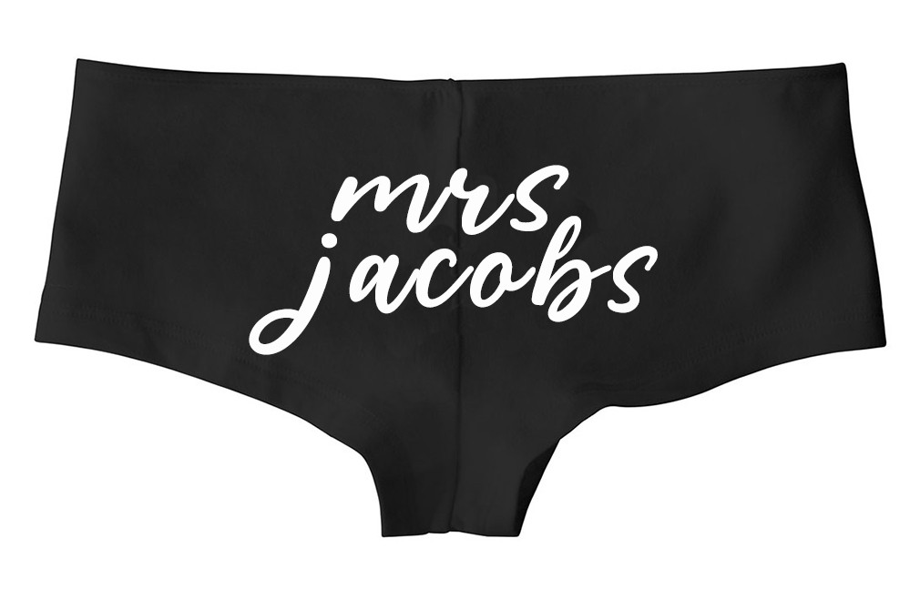 Personalized Wedding Panties For the Bride