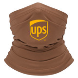 UPS neck gaiter covering the face