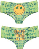 Funy Womens Underwear Smile High Club Weed