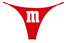 M and M Lingerie Thong For Halloween Christmas Valentines