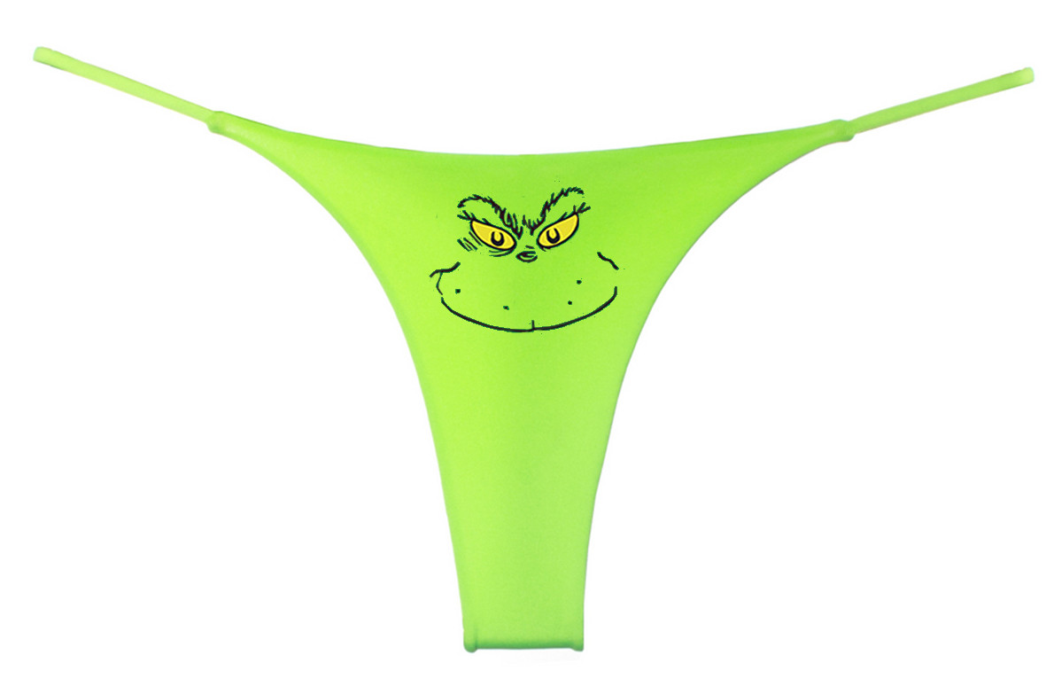 Whoville Christmas Thong Panties For Grinch Lovers