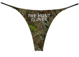 Hunt is Over Thong Country Bachelorette Gift Funny Lingerie