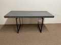 CENTURY FURNITURE METAL COCKTAIL TABLE IN BLACK & GRAY