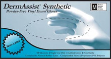 INNOVATIVE DERMASSIST VINYL SYNTHETIC POWDER-FREE EXAM GLOVES