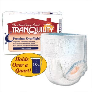 PRINCIPLE BUSINESS TRANQUILITY PREMIUM OVERNIGHT DISPOSABLE ABSORBENT UNDERWEAR