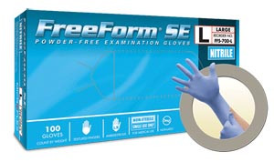 ANSELL MICROFLEX FREEFORM SE POWDER-FREE NITRILE EXAM GLOVES