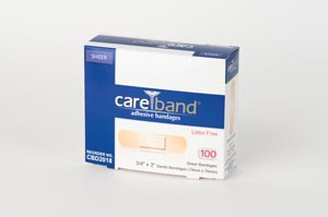 ASO CAREBAND SHEER ADHESIVE STRIP BANDAGES