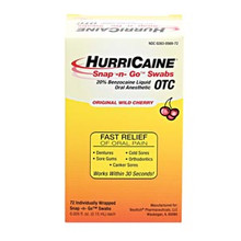 BEUTLICH HURRICAINE TOPICAL ANESTHETIC SNAP -N- GO SWABS