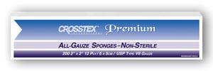 CROSSTEX ALL GAUZE PREMIUM NON-STERILE SPONGES